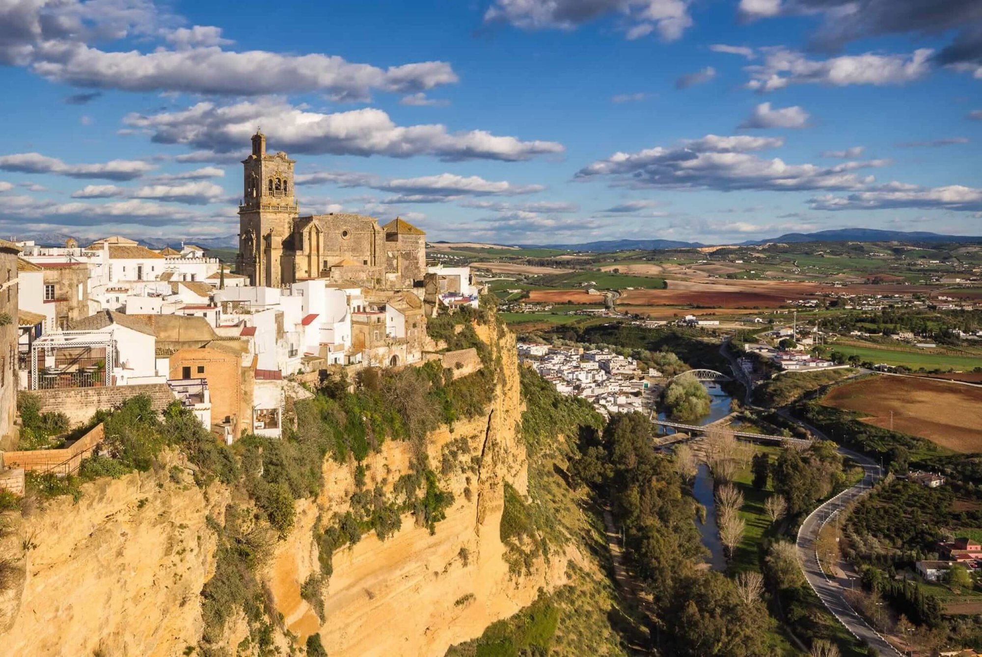 Vista de Arcos de la Frontera, Cádiz, cerca de Sunset Villa Arcos